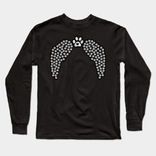 Angel wings made of paws Long Sleeve T-Shirt